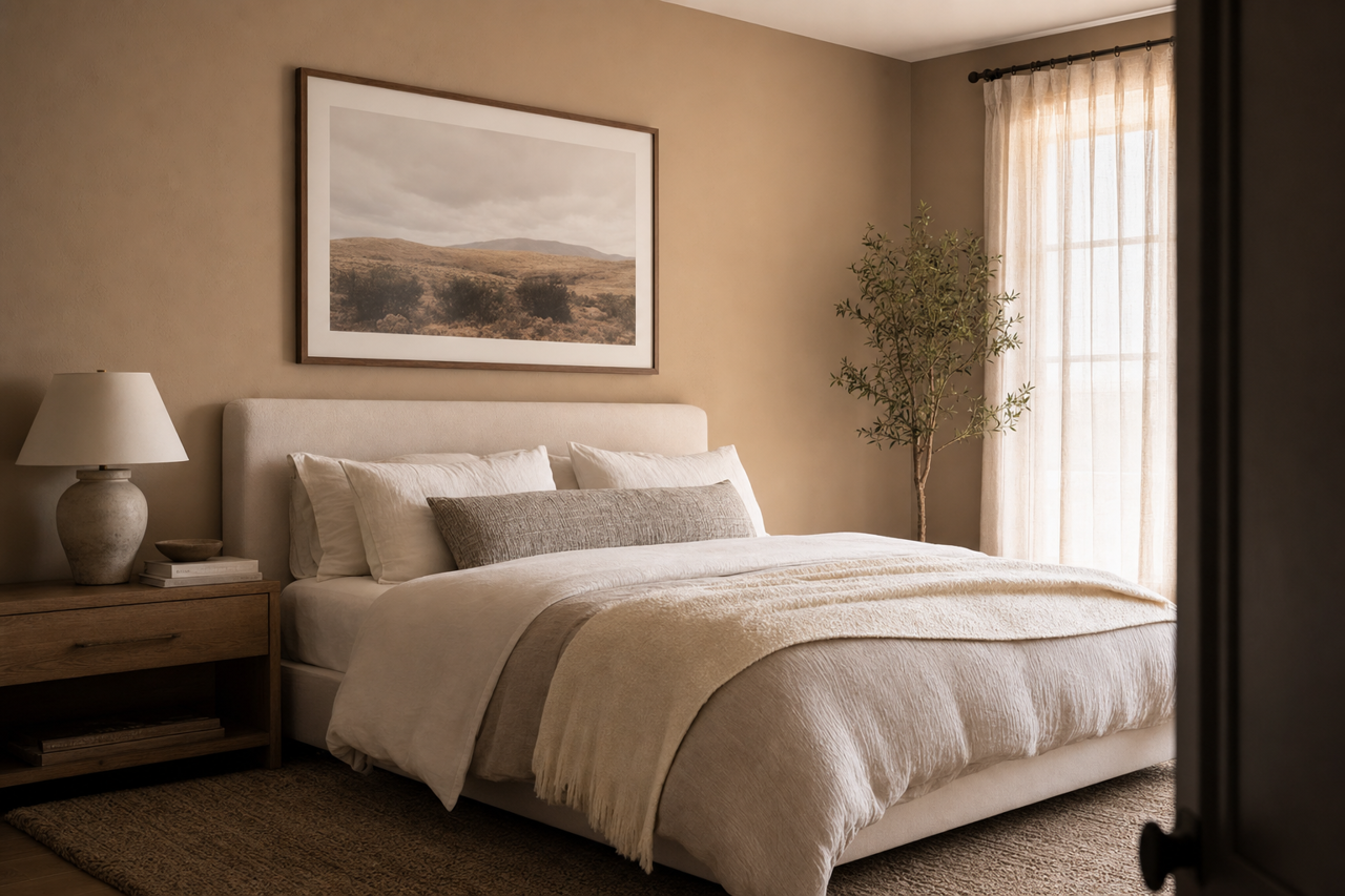 Cocoa Whip by Sherwin-Williams on interiors