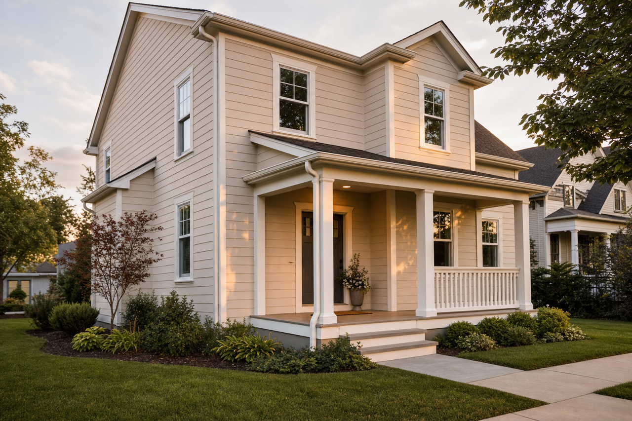 Touch of Sand by Sherwin-Williams on exterior