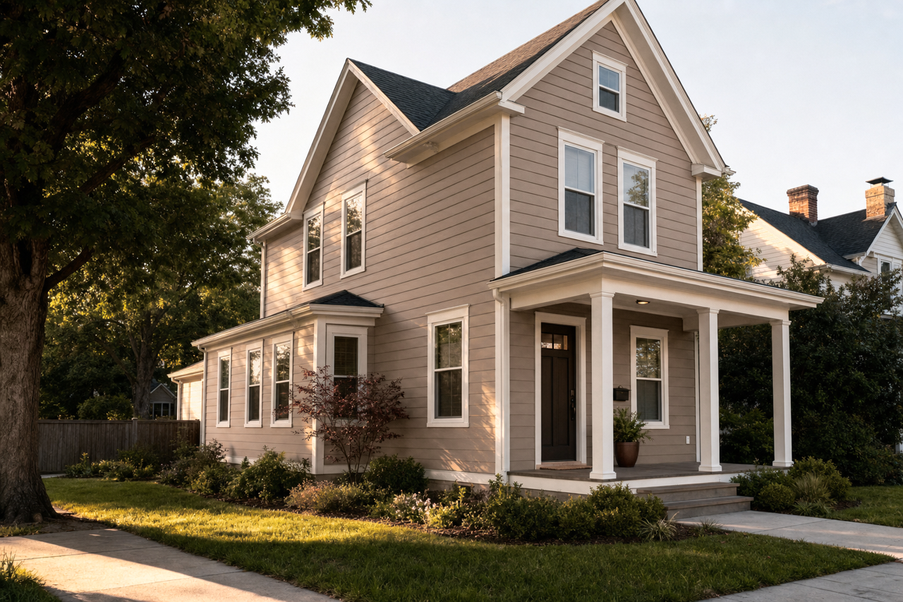 Utaupeia by Sherwin-Williams on exterior