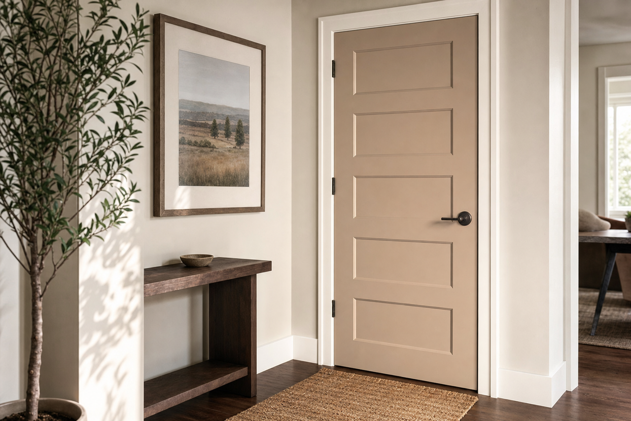 Utaupeia by Sherwin-Williams on interior-doors