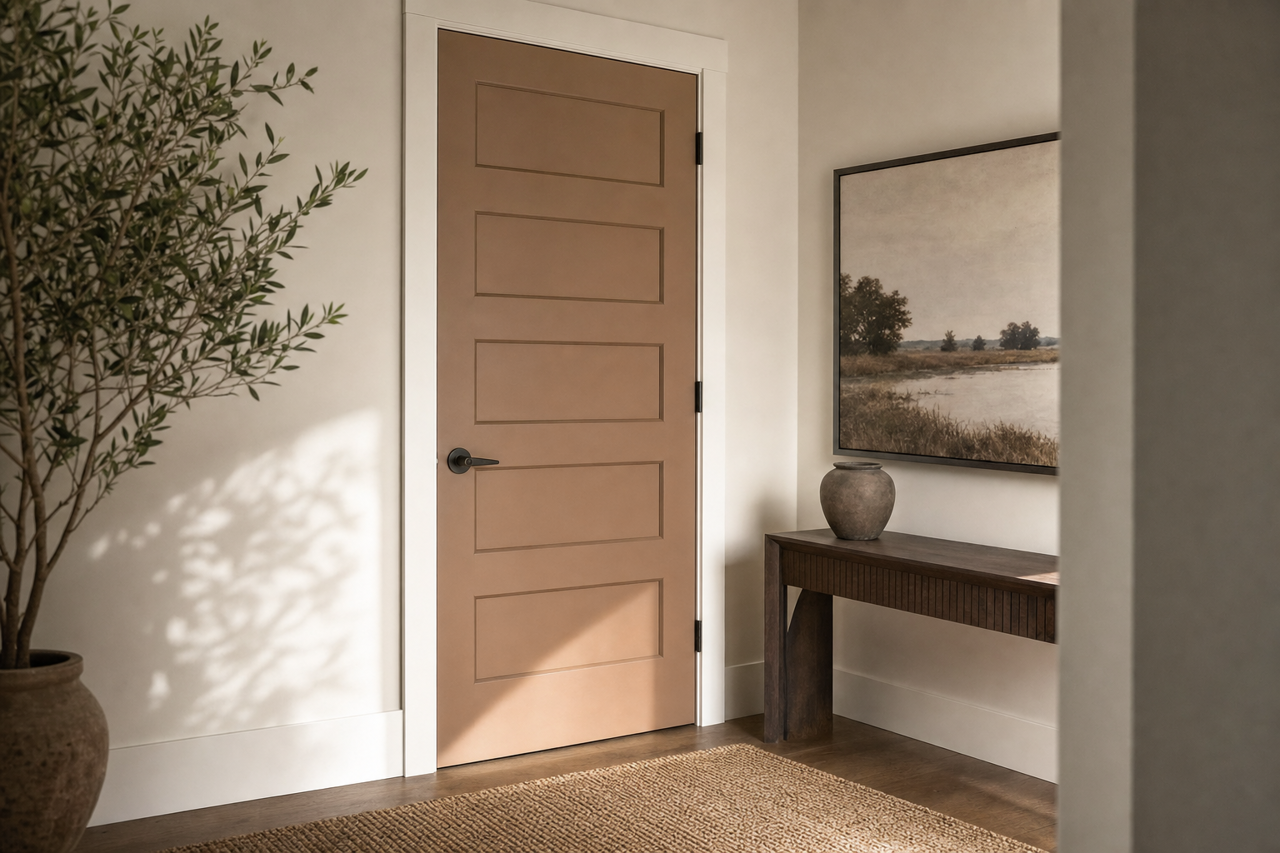 Llama Wool by Sherwin-Williams on interior-doors
