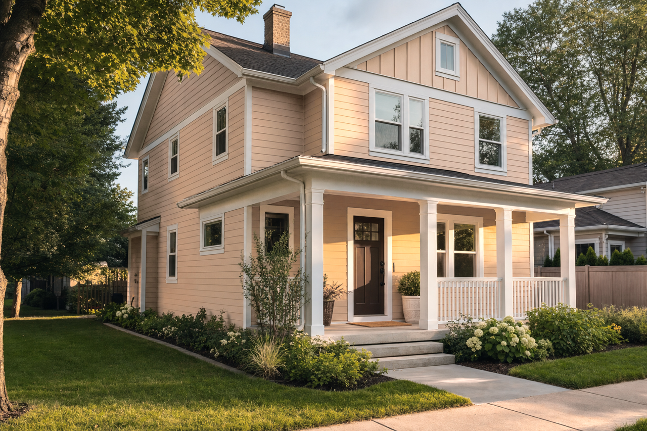 Beige Intenso by Sherwin-Williams on exterior