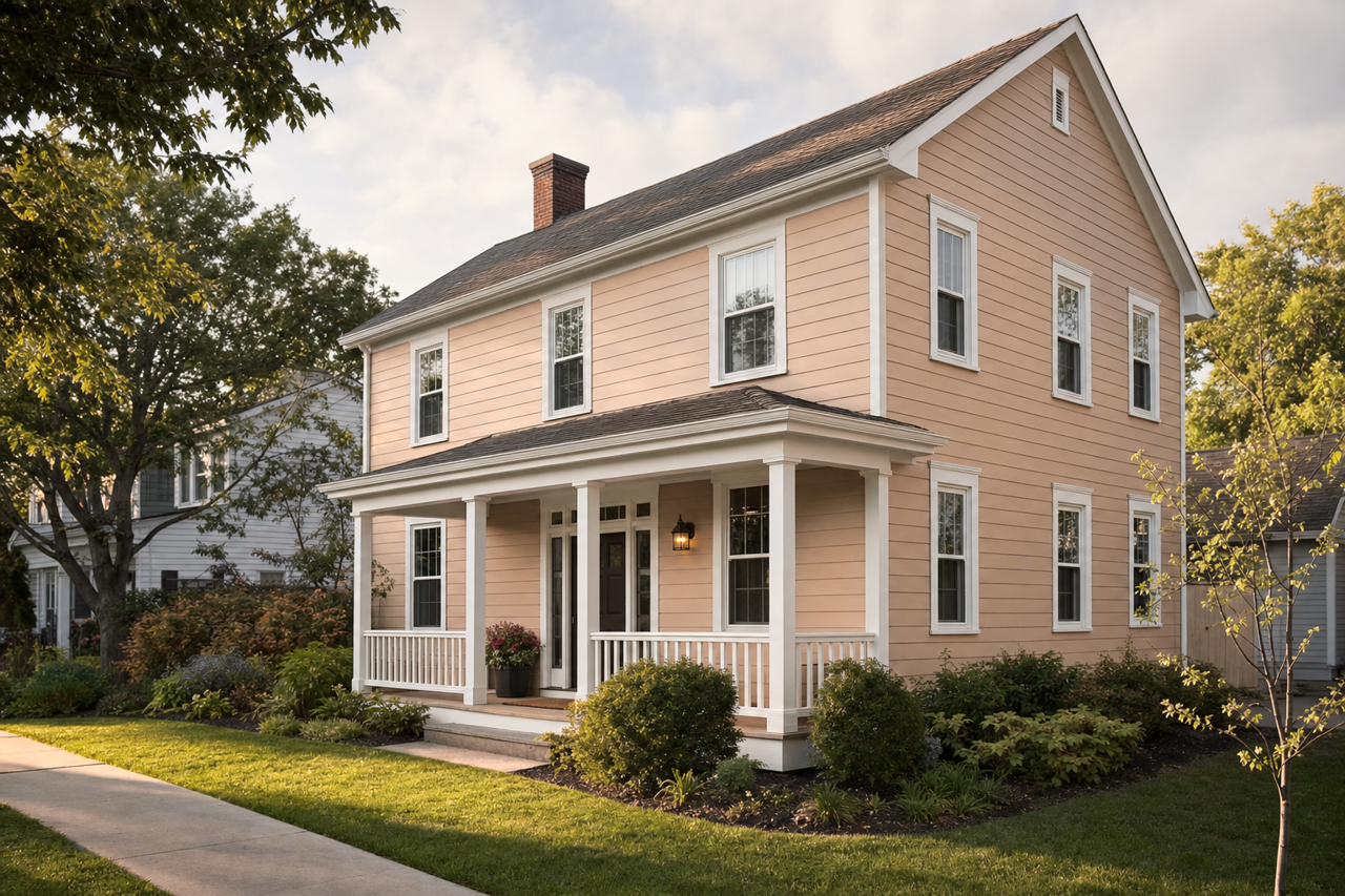 Soft Fawn by Sherwin-Williams on exterior