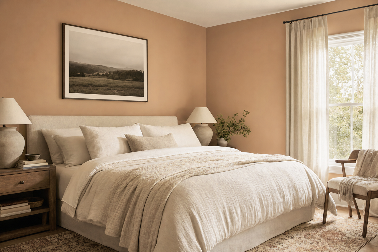 Soft Fawn by Sherwin-Williams on interiors