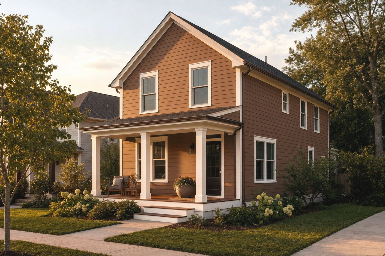 Baked Cookie by Sherwin-Williams on exterior