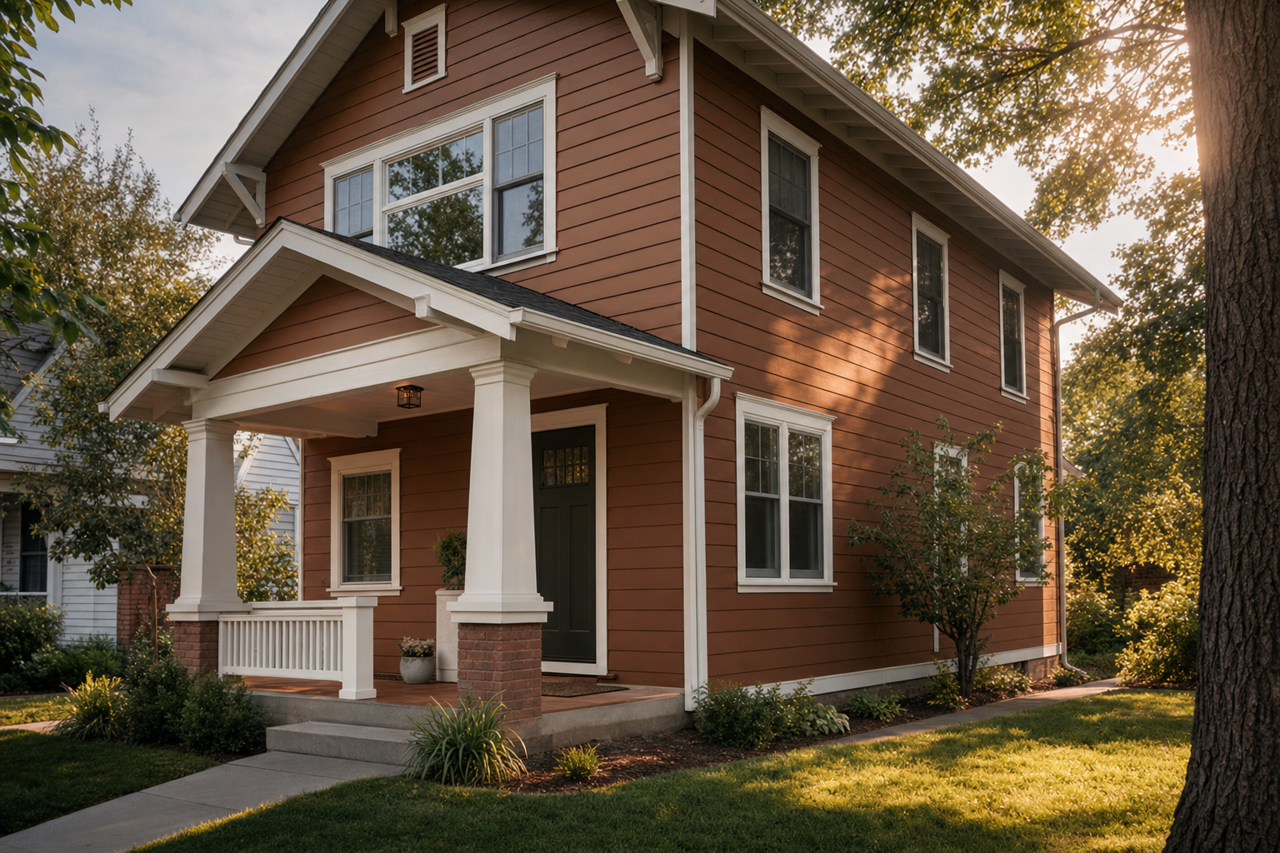 Umber Rust by Sherwin-Williams on exterior