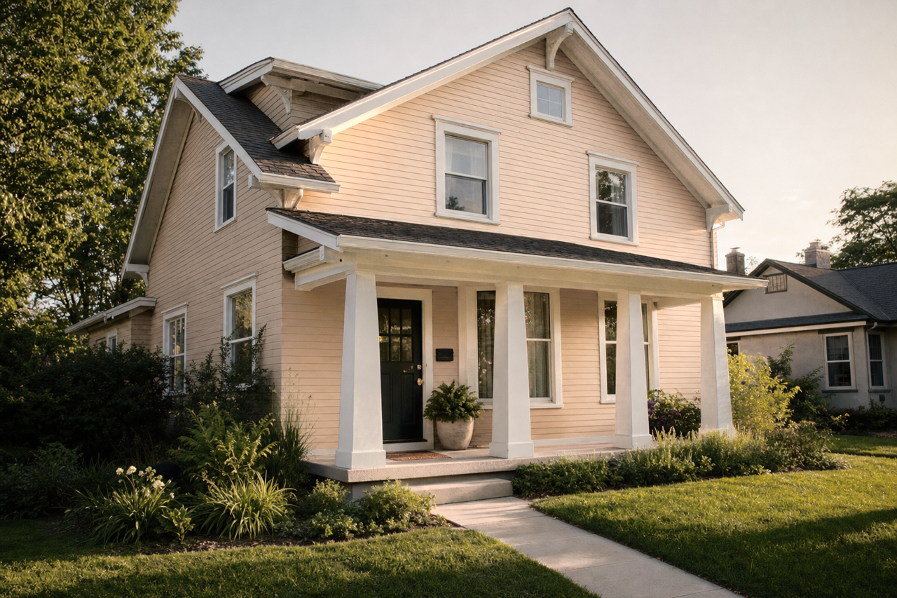 Quinoa by Sherwin-Williams on exterior