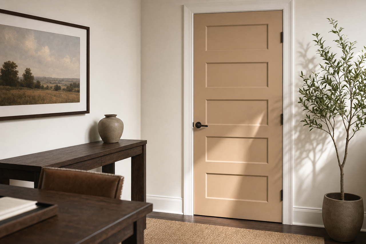 Double Latte by Sherwin-Williams on interior-doors