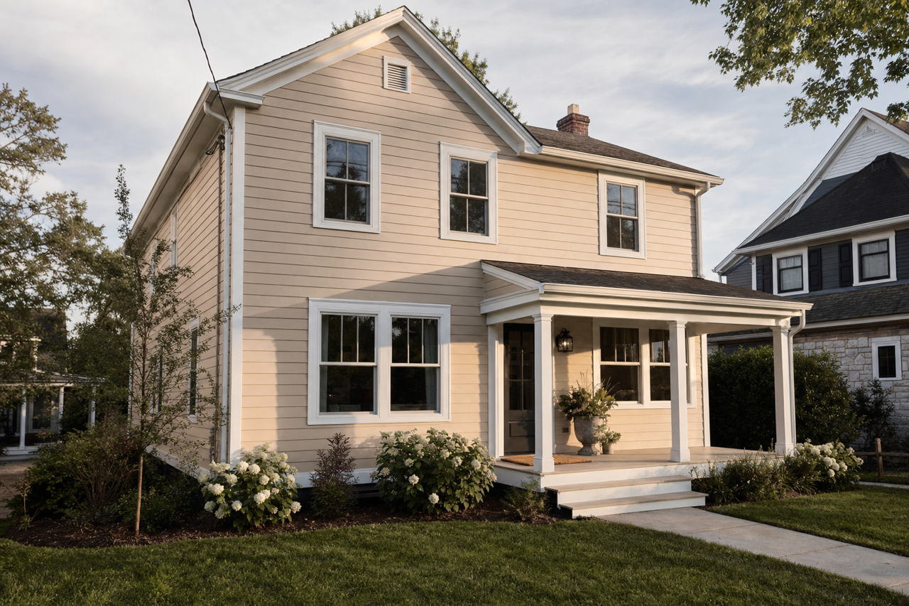 Antler Velvet by Sherwin-Williams on exterior