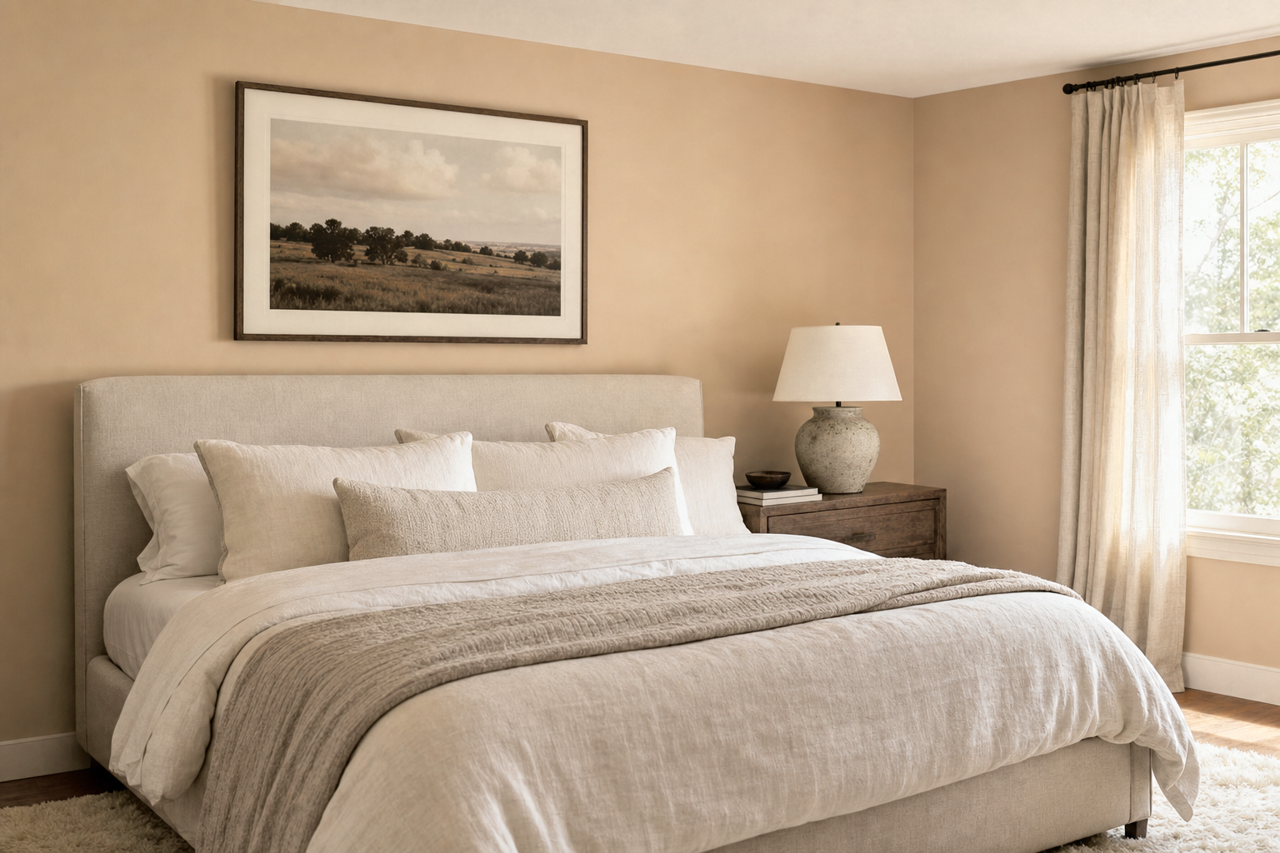 Antler Velvet by Sherwin-Williams on interiors
