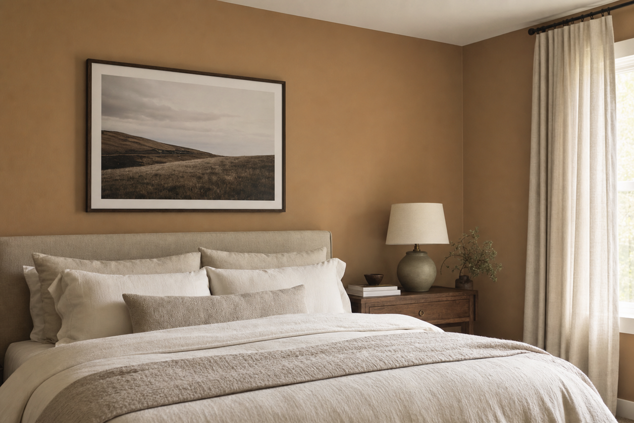 Fallen Leaves by Sherwin-Williams on interiors