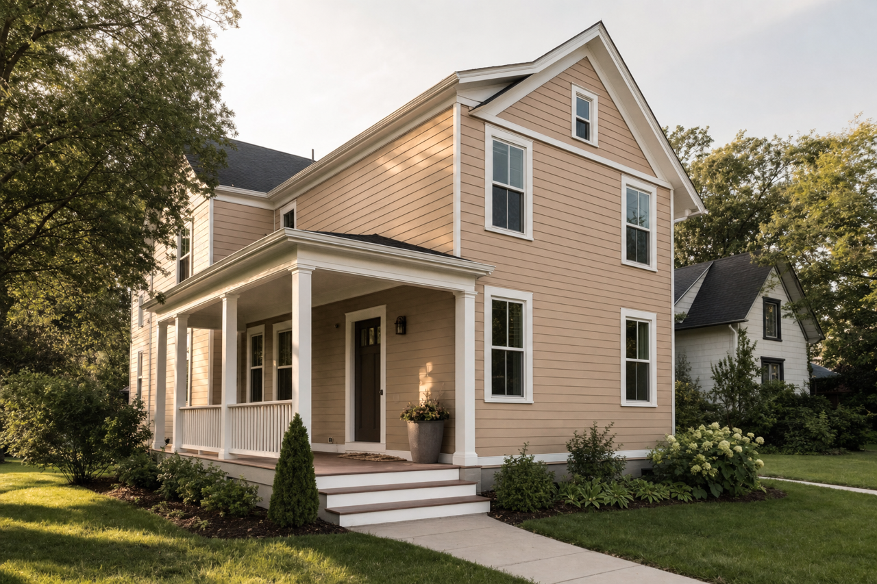 Serengeti Grass by Sherwin-Williams on exterior