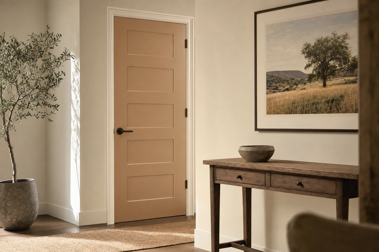 Serengeti Grass by Sherwin-Williams on interior-doors