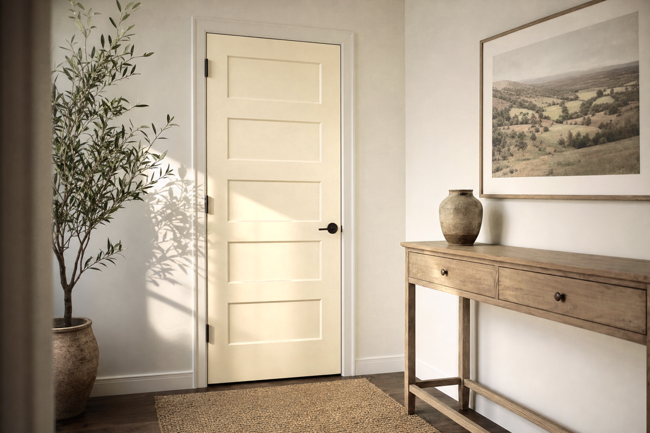 Dirty Martini by Sherwin-Williams on interior-doors