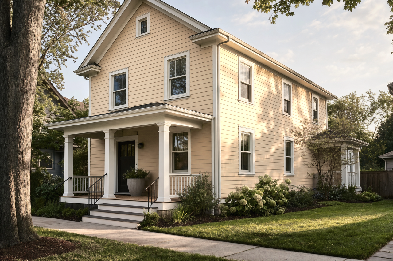 Tumblin' Tumbleweed by Sherwin-Williams on exterior