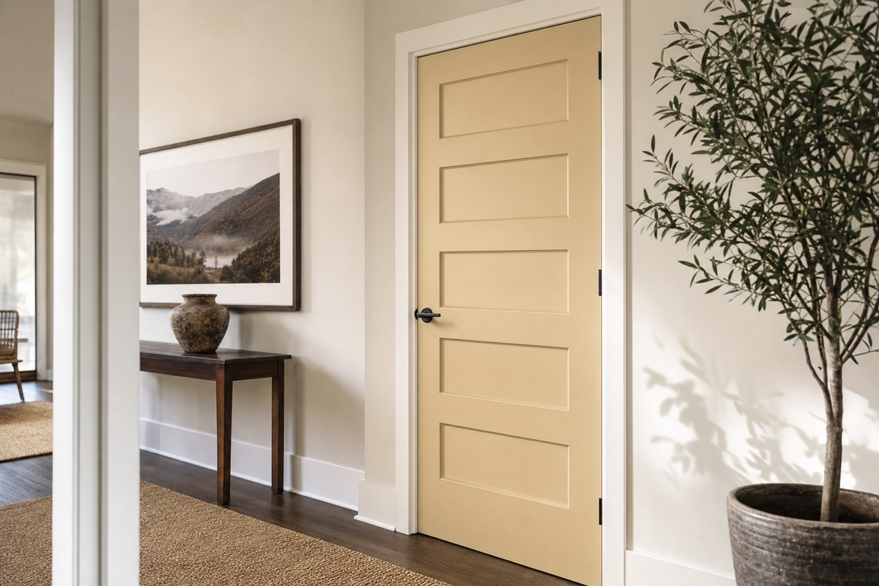 Sawgrass Basket by Sherwin-Williams on interior-doors