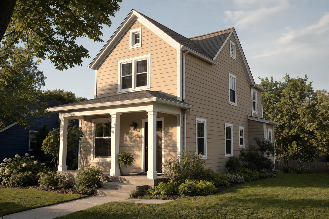 Dried Edamame by Sherwin-Williams on exterior