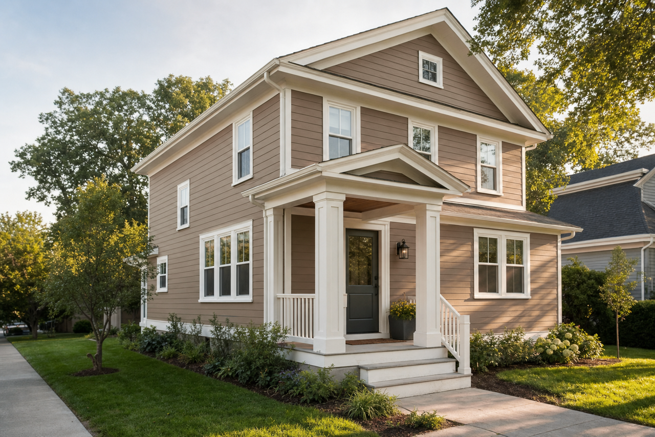 Verde Marrón by Sherwin-Williams on exterior