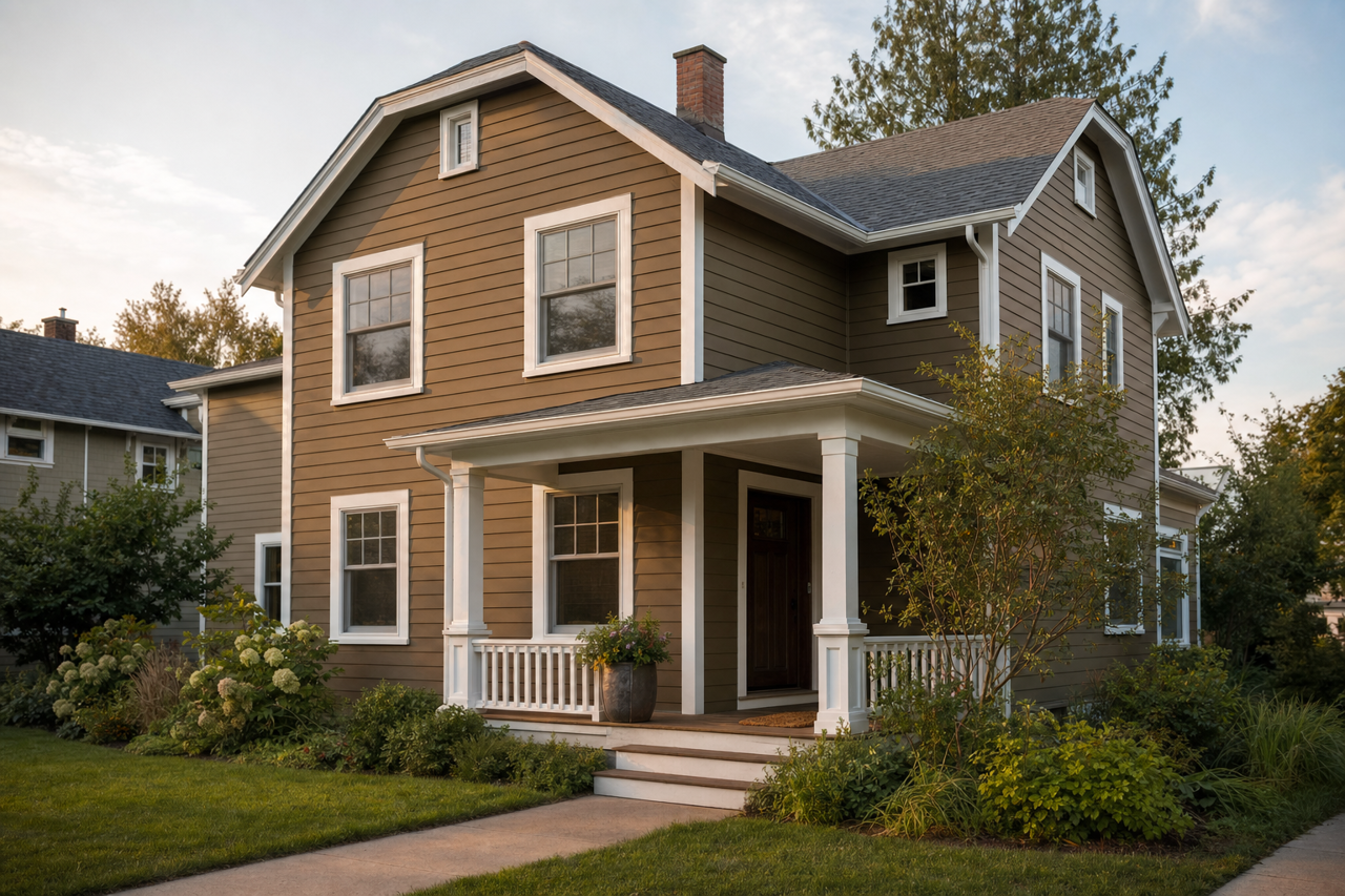 Oliva Oscuro by Sherwin-Williams on exterior
