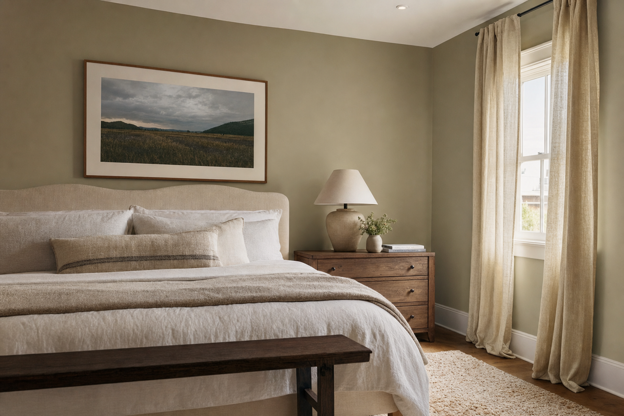 Green Onyx by Sherwin-Williams on interiors