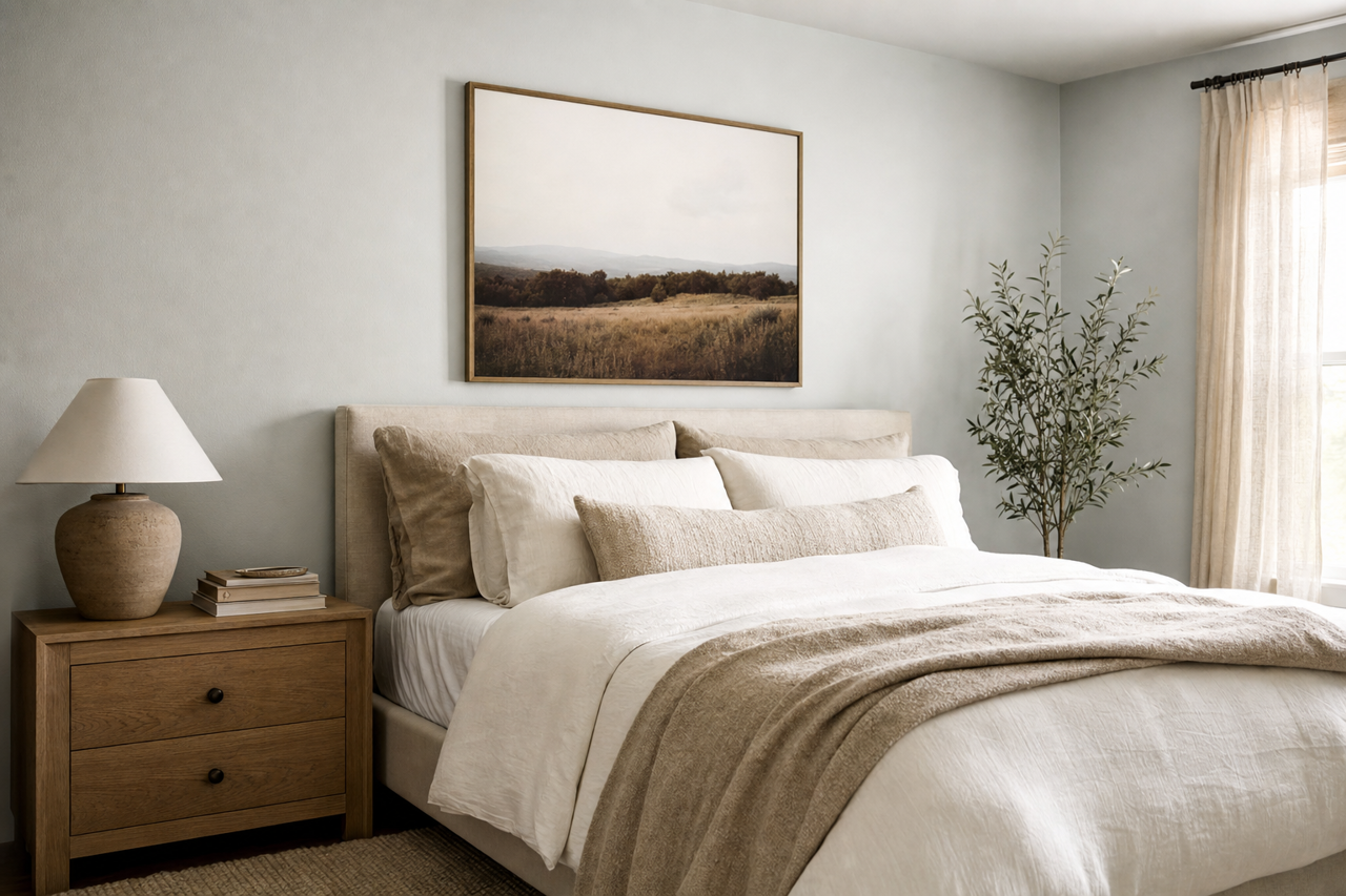 Lullaby by Sherwin-Williams on interiors