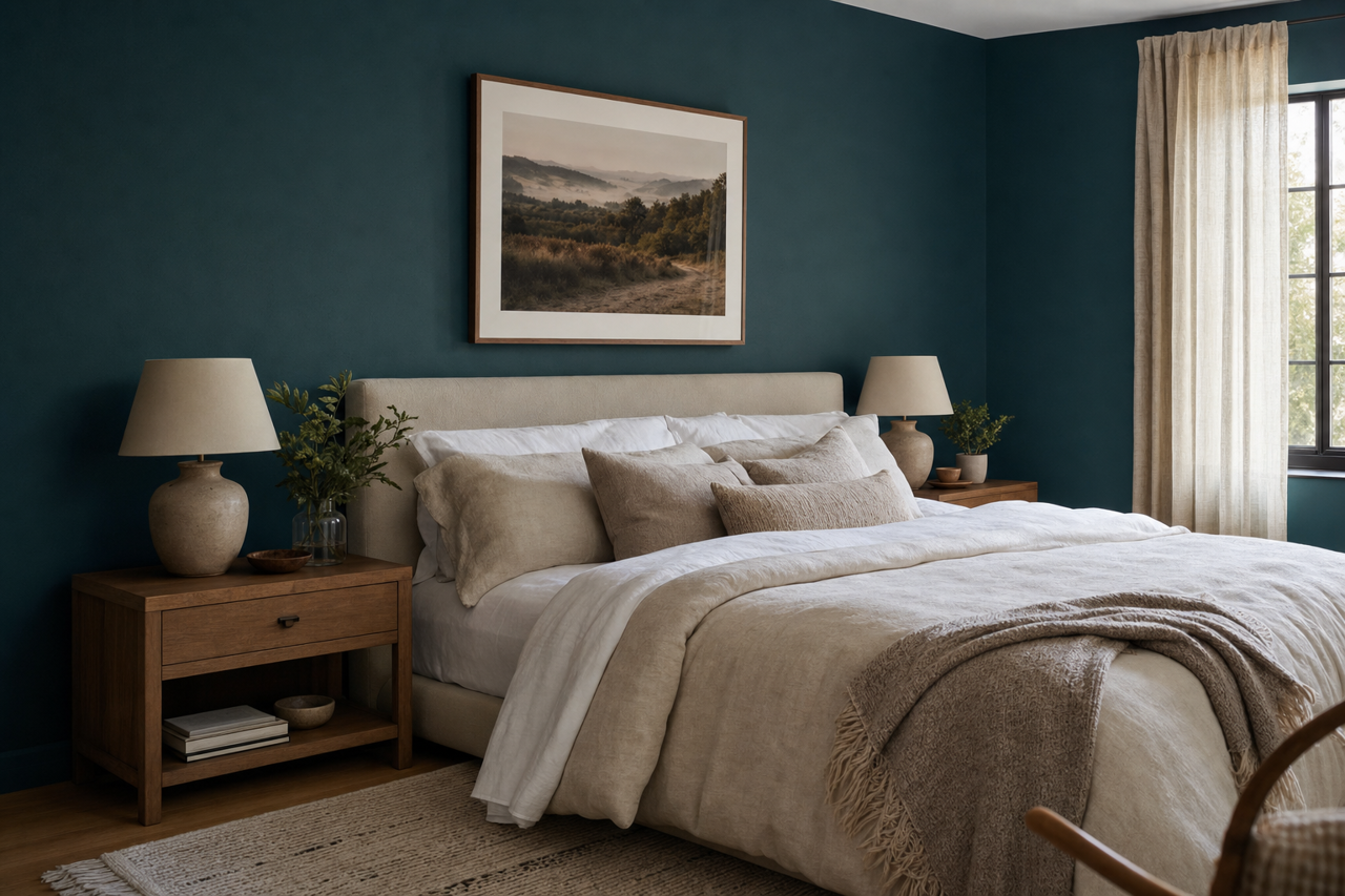Moscow Midnight by Sherwin-Williams on interiors