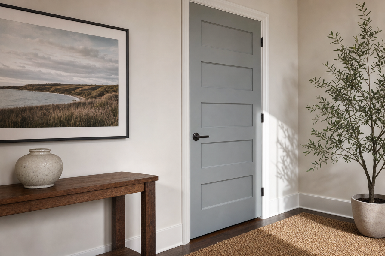 Cadet by Sherwin-Williams on interior-doors