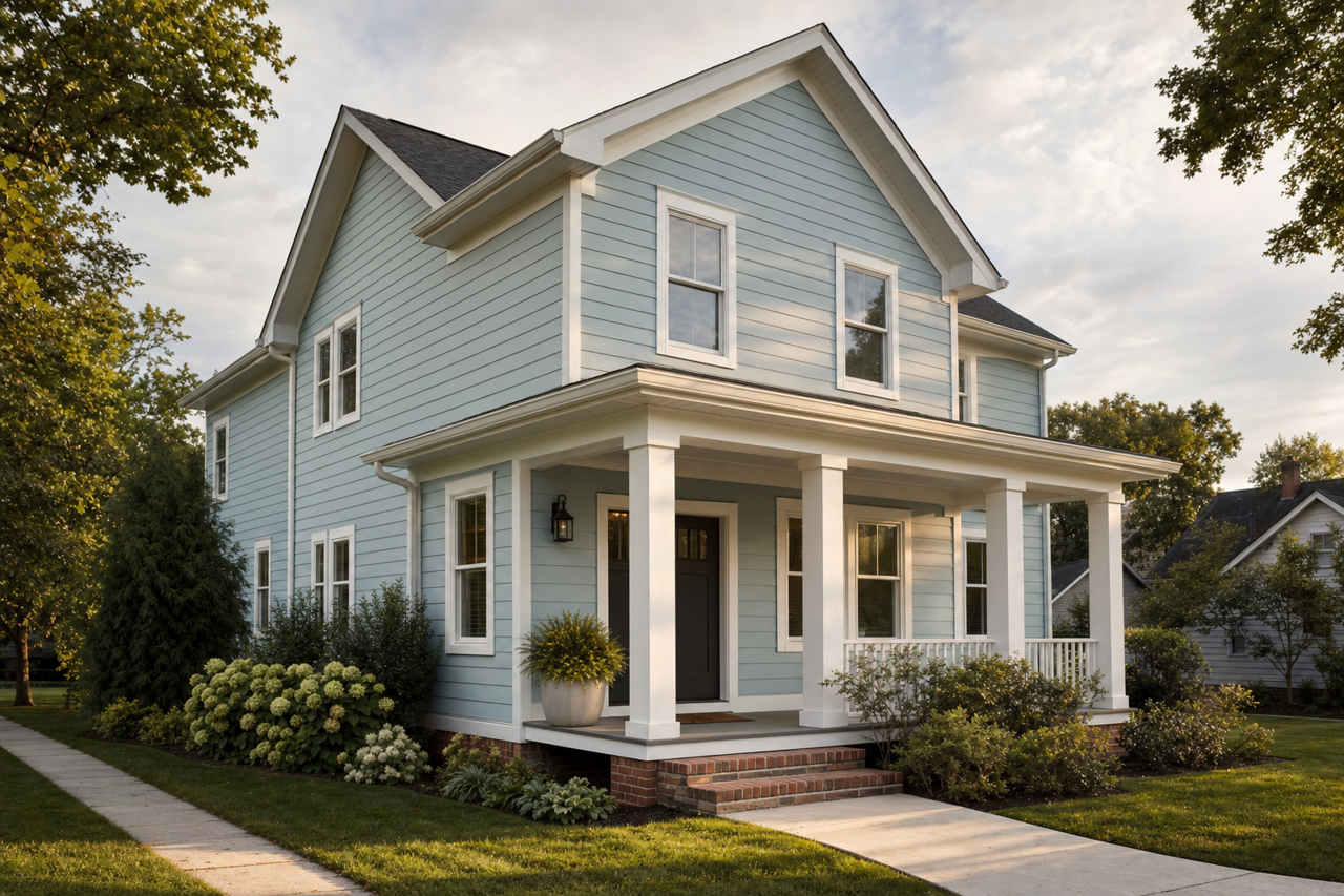 Sleepy Hollow by Sherwin-Williams on exterior