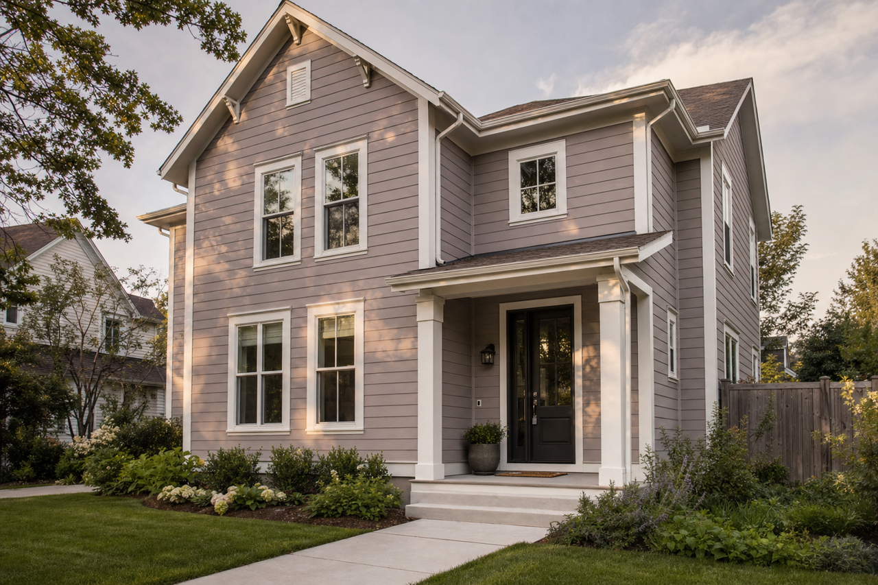 Coquina by Sherwin-Williams on exterior