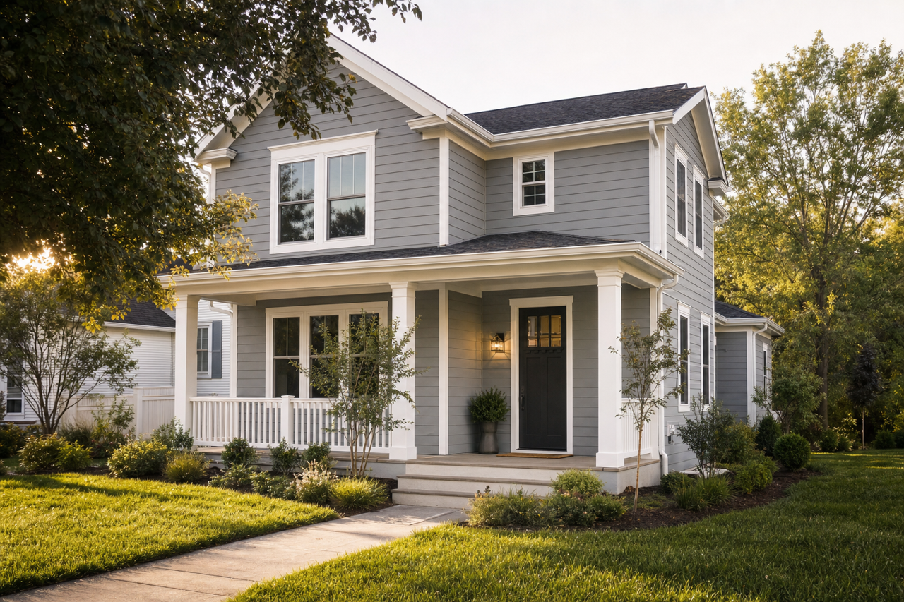 African Gray by Sherwin-Williams on exterior