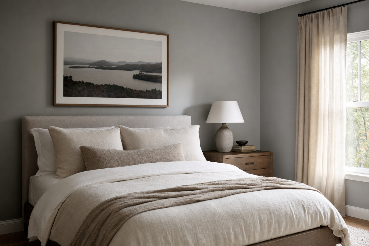 African Gray by Sherwin-Williams on interiors