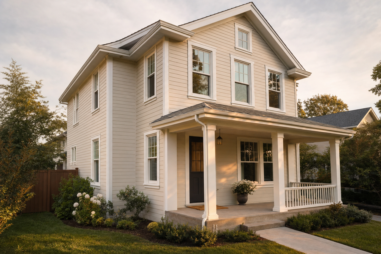 Gossamer Veil by Sherwin-Williams on exterior