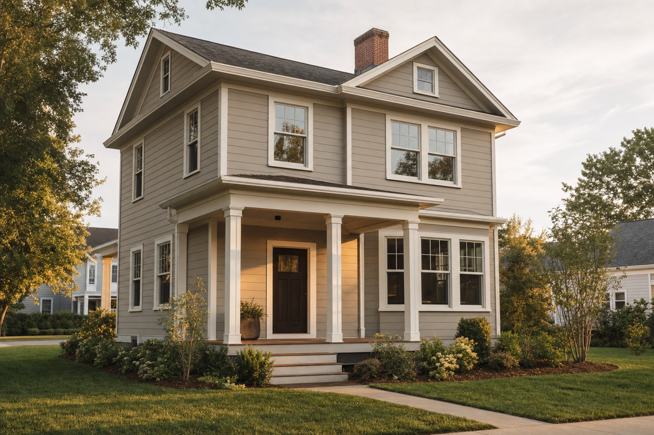 Acier by Sherwin-Williams on exterior