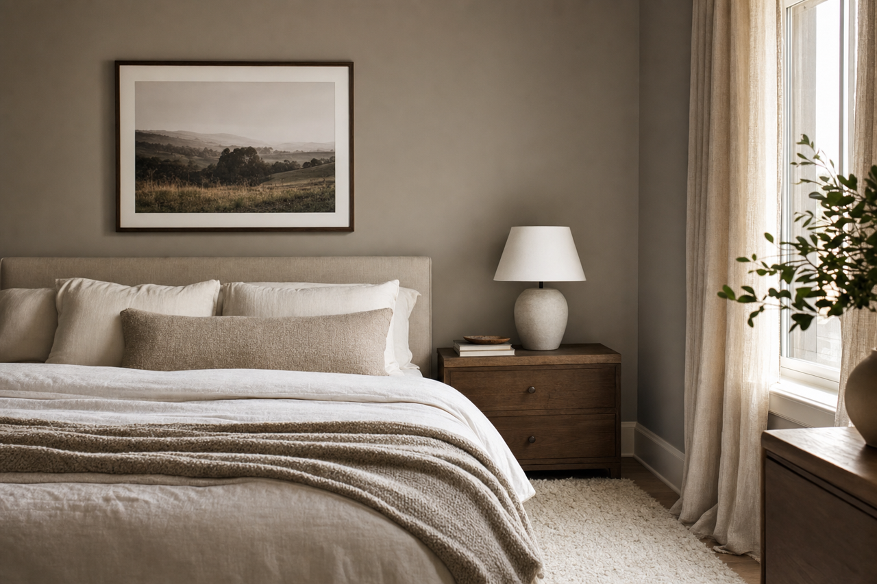 Felted Wool by Sherwin-Williams on interiors
