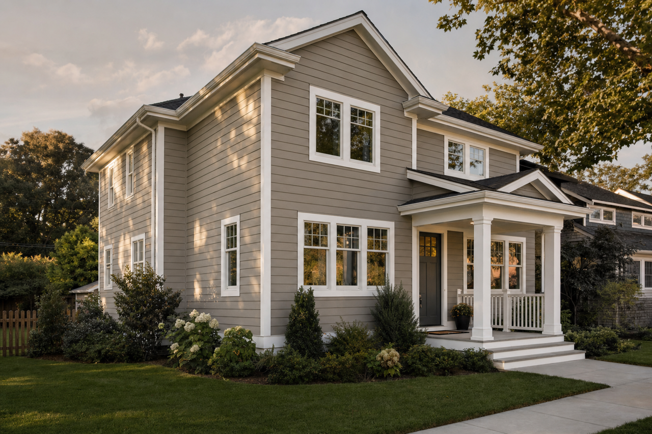 Studio Clay by Sherwin-Williams on exterior