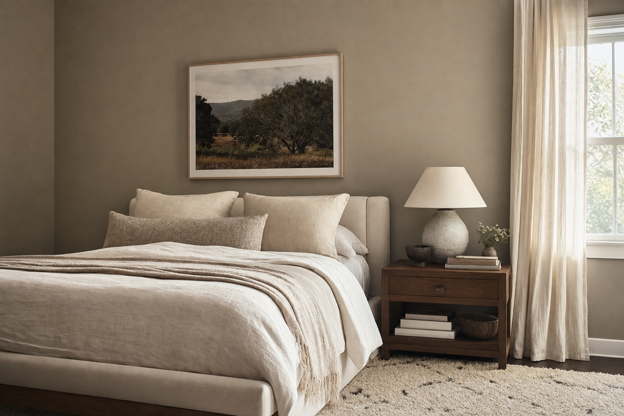 Studio Clay by Sherwin-Williams on interiors