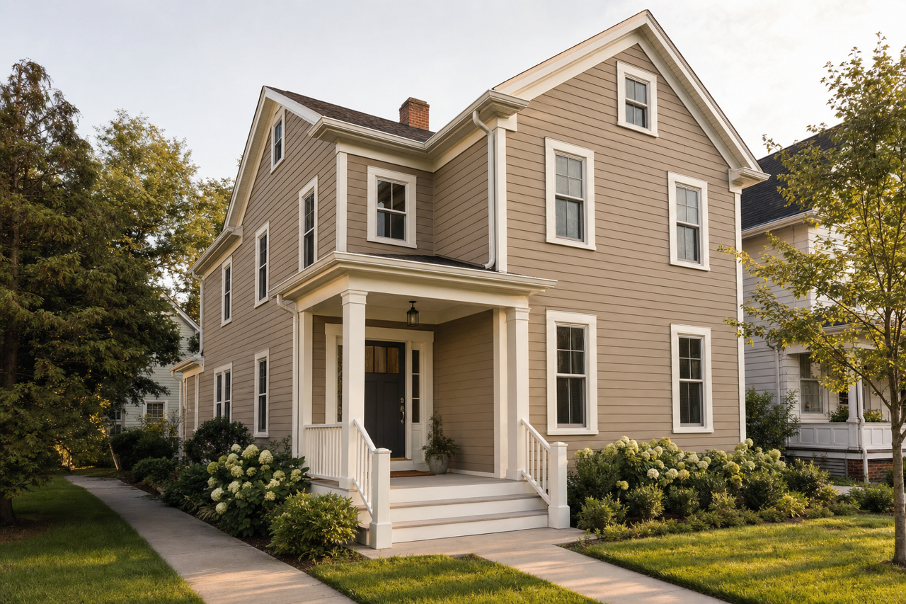 Moth Wing by Sherwin-Williams on exterior