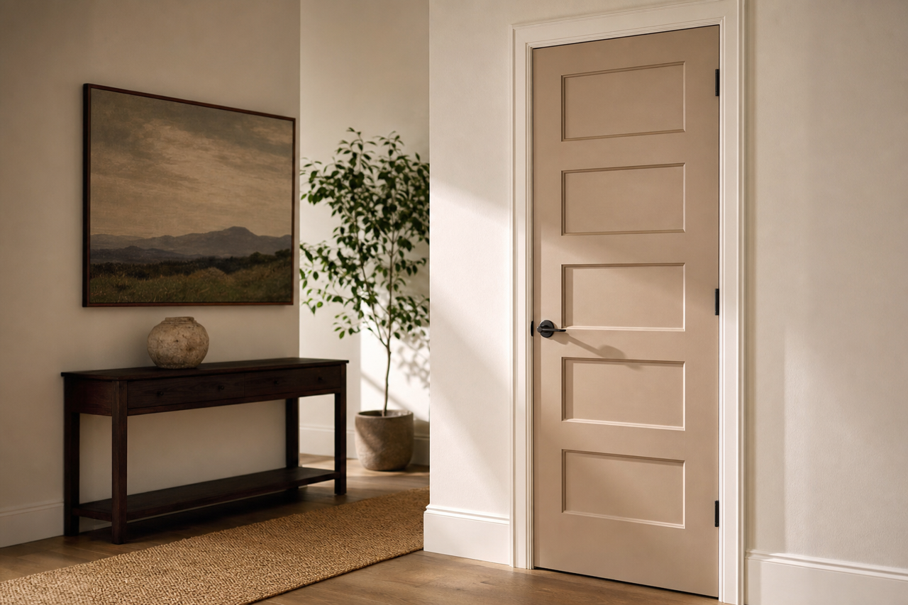 Moth Wing by Sherwin-Williams on interior-doors