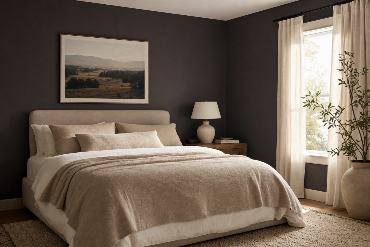 Deep Forest Brown by Sherwin-Williams on interiors
