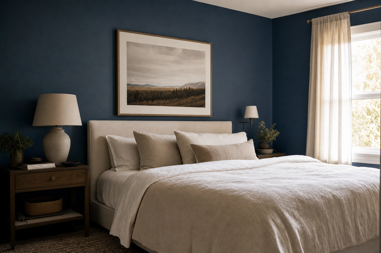 Dress Blues by Sherwin-Williams on interiors