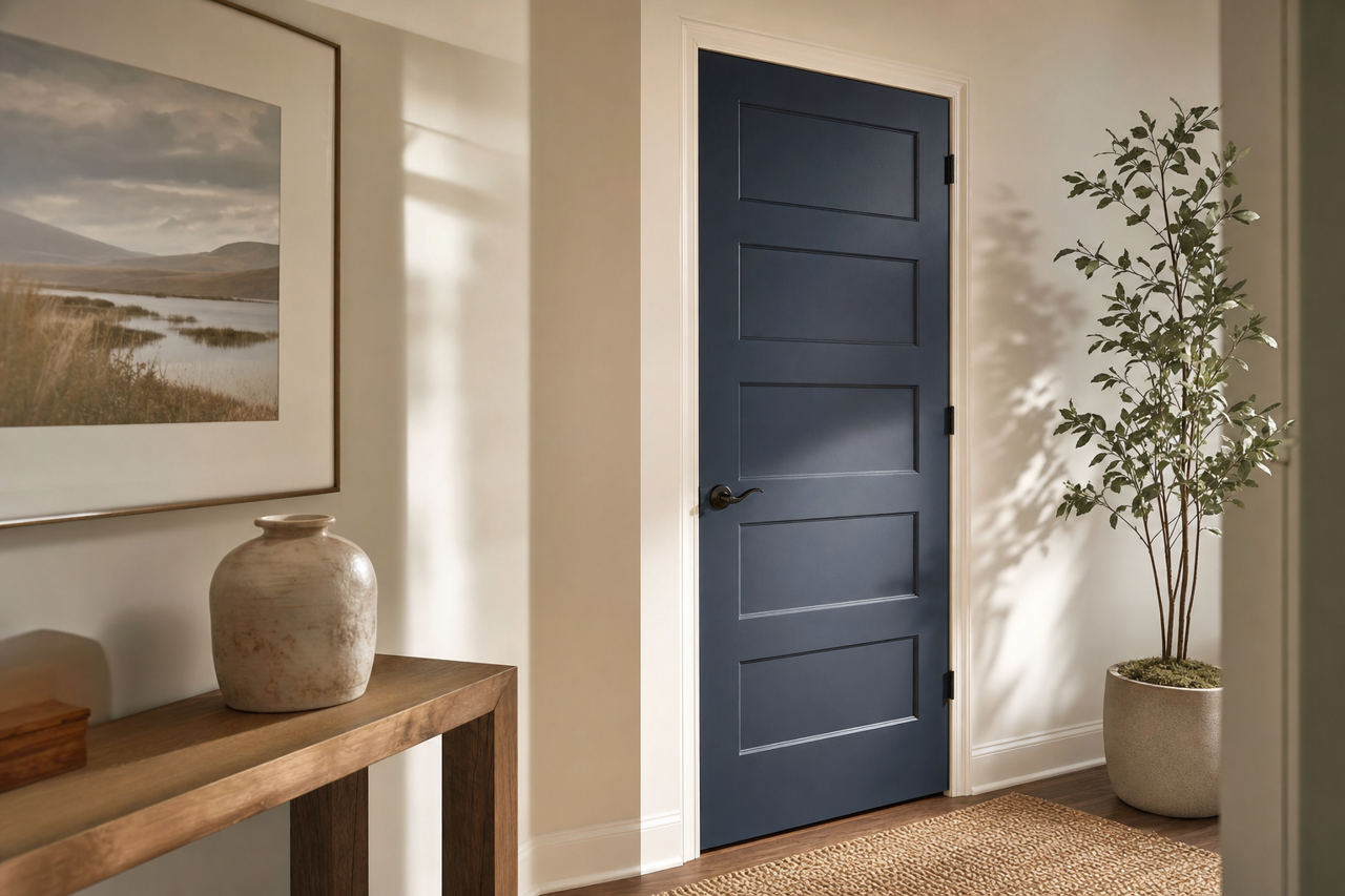 Anchors Aweigh by Sherwin-Williams on interior-doors