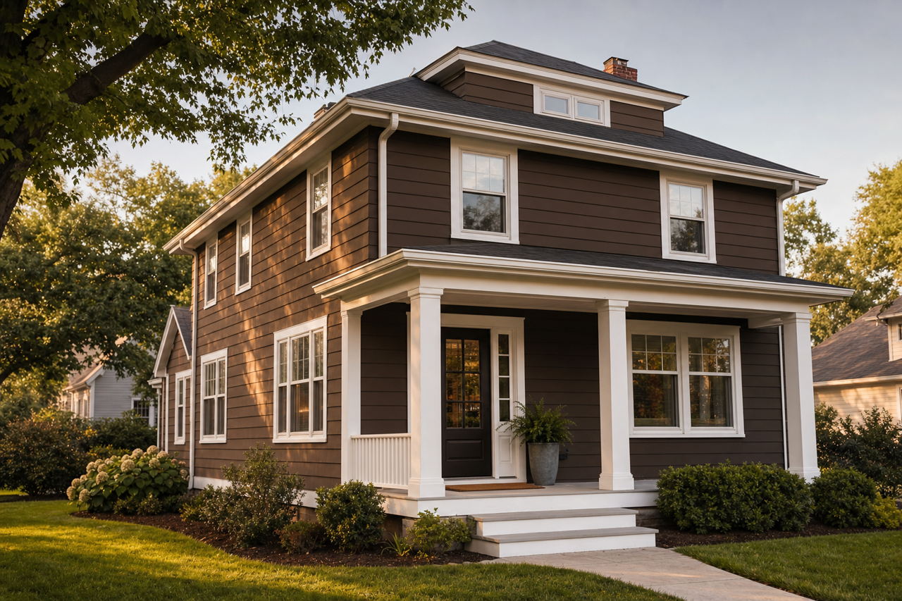 Dark Clove by Sherwin-Williams on exterior
