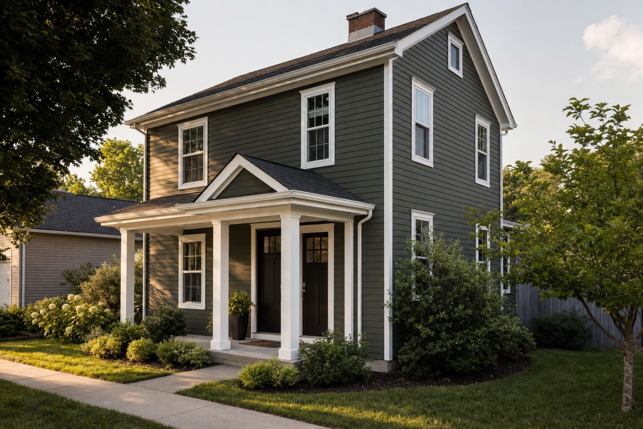 Foxhall Green by Sherwin-Williams on exterior