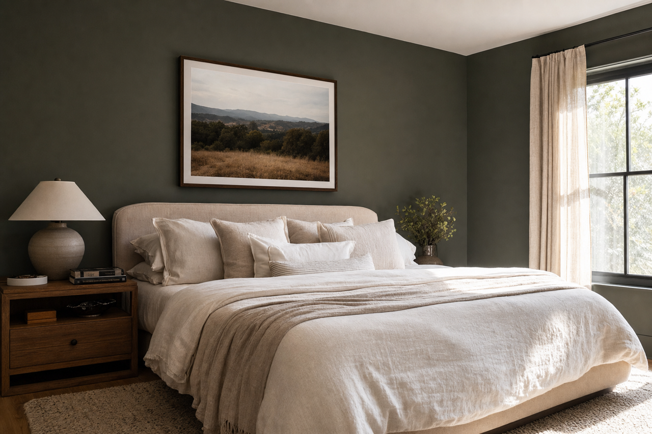 Foxhall Green by Sherwin-Williams on interiors