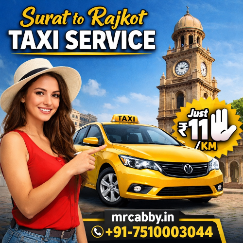 Book Surat to Rajkot Taxi  Service | One Way & Round Trip : hire-surat-to-rajkot-taxi-with-driver-book-today