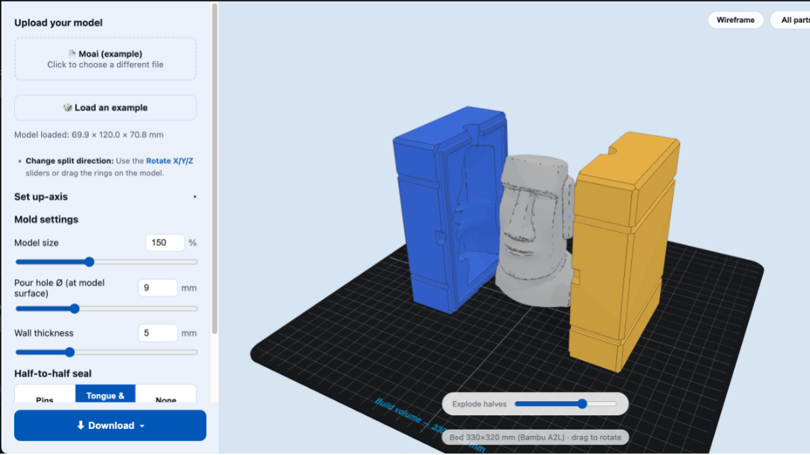 3DGEN is live — turn any STL into a 3D-printable mold : 3DGEN : 3DGEN