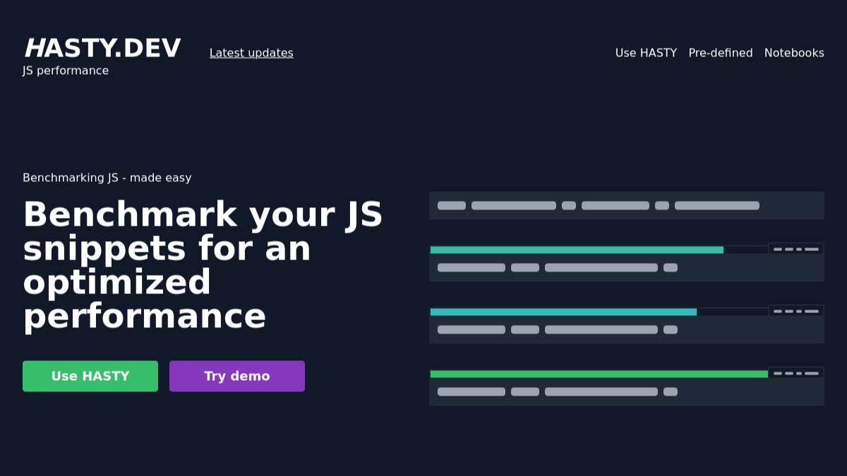 Landing-page! 🥳 : hasty.dev : Mobilpadde