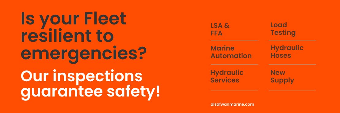 Services: Life-Saving Appliances, Fire-Fighting Equipment, Automation, Calibration, Load Testing, Hydraulic & Lifting Services, Marine Supply.