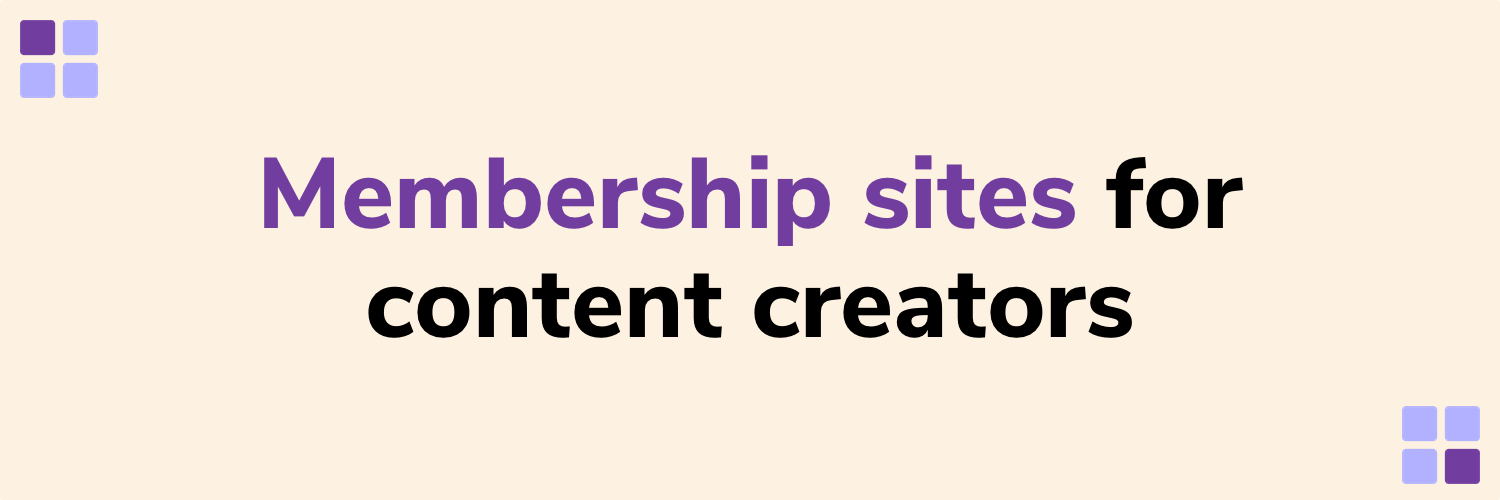 💡 Learning & writing about communities, memberships and WordPress. ⚡️ I help content creators unlock the recurring revenue with a scalable membership site.