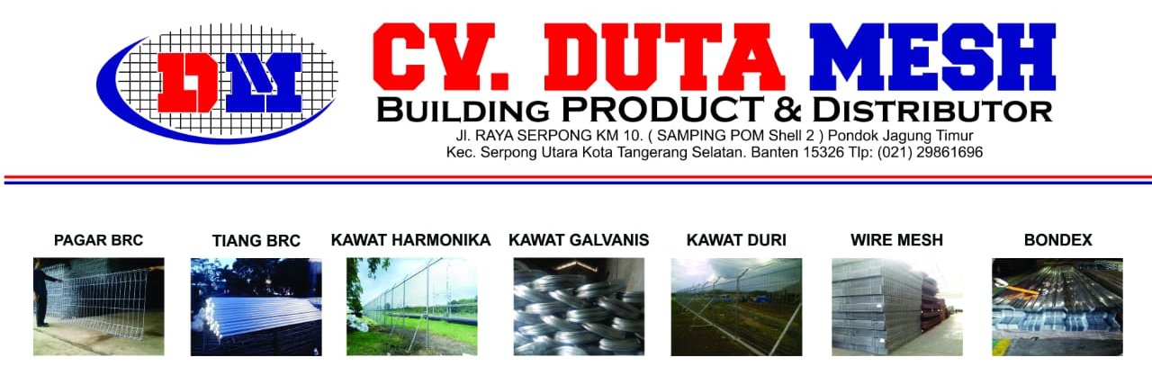 Hai! Kenalan yuk, Duta Mesh! Kami distributorPagar BRC kanopi, dan kami siap bantu bikin hunian kalian aman, nyaman, dan keren pastinya. berkualitas terpercaya.